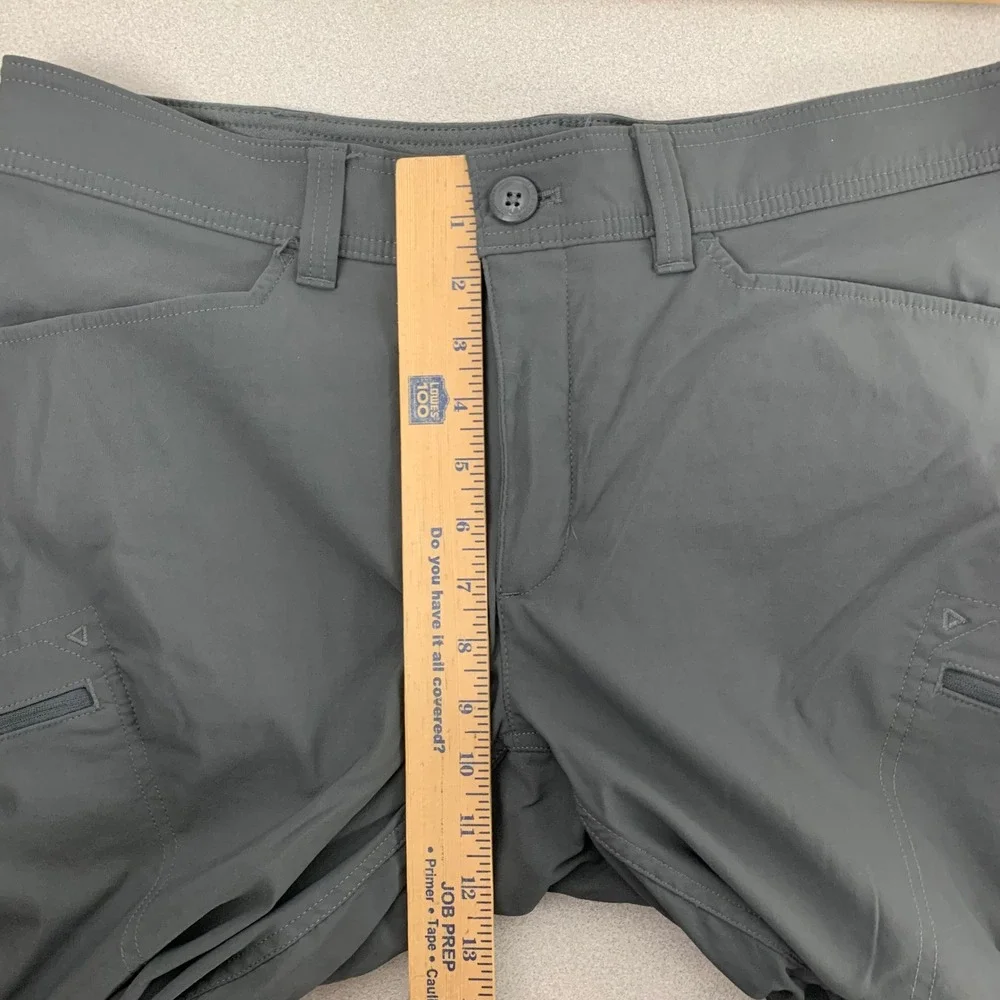 Eddie Bauer First Ascent Guide Pants Men 36x34 Gray Fleece Lined Hiking Trekking